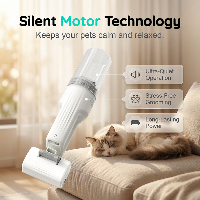 🐾🧹 50% RABATT! Leiser Staubsauger zur Tierhaarpflege – Speziell für Tierhaare, leise & schonend für ängstliche Haustiere ✨