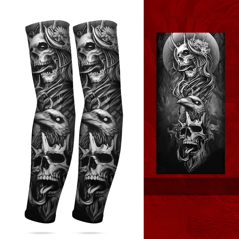 ☀️💪 50% RABATT! Kühlende atmungsaktive Sonnenschutz-Armstulpen mit Tattoo-Effekt – UV-Schutz & stylischer Look für Outdoor, Sport & Reisen ✨