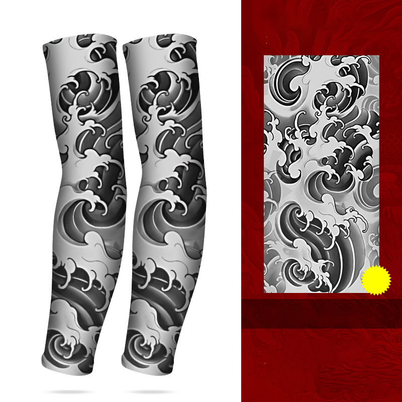☀️💪 50% RABATT! Kühlende atmungsaktive Sonnenschutz-Armstulpen mit Tattoo-Effekt – UV-Schutz & stylischer Look für Outdoor, Sport & Reisen ✨