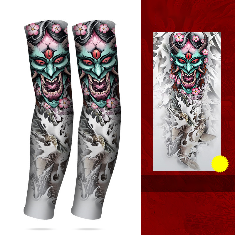 ☀️💪 50% RABATT! Kühlende atmungsaktive Sonnenschutz-Armstulpen mit Tattoo-Effekt – UV-Schutz & stylischer Look für Outdoor, Sport & Reisen ✨