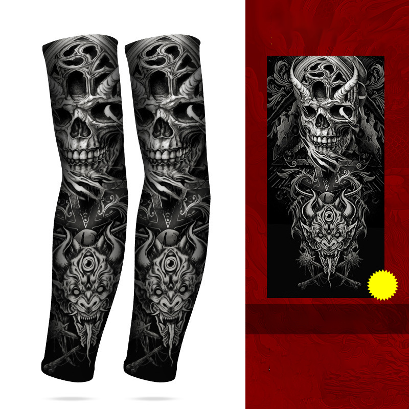 ☀️💪 50% RABATT! Kühlende atmungsaktive Sonnenschutz-Armstulpen mit Tattoo-Effekt – UV-Schutz & stylischer Look für Outdoor, Sport & Reisen ✨