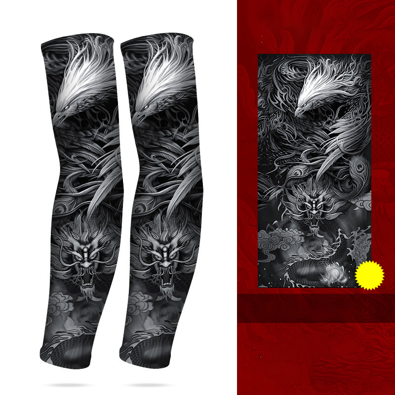 ☀️💪 50% RABATT! Kühlende atmungsaktive Sonnenschutz-Armstulpen mit Tattoo-Effekt – UV-Schutz & stylischer Look für Outdoor, Sport & Reisen ✨
