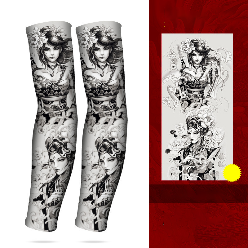 ☀️💪 50% RABATT! Kühlende atmungsaktive Sonnenschutz-Armstulpen mit Tattoo-Effekt – UV-Schutz & stylischer Look für Outdoor, Sport & Reisen ✨