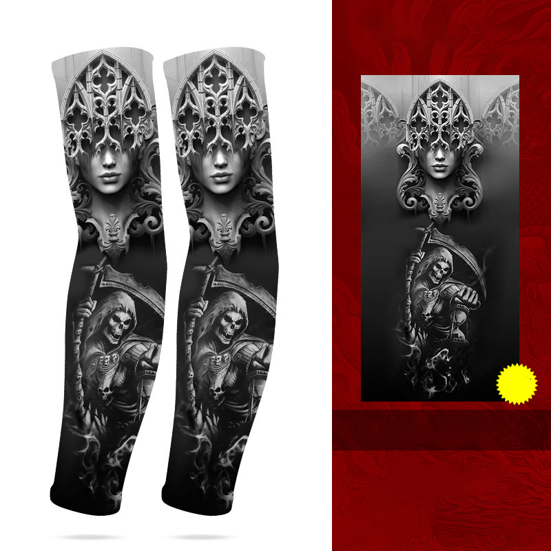 ☀️💪 50% RABATT! Kühlende atmungsaktive Sonnenschutz-Armstulpen mit Tattoo-Effekt – UV-Schutz & stylischer Look für Outdoor, Sport & Reisen ✨