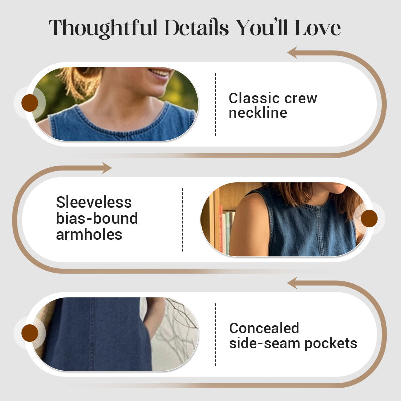 👗☀️ 50% RABATT! Sommer-Casual-Jeanskleid für Damen – Lässig, leicht & perfekt für warme Tage, Strand & Freizeit ✨