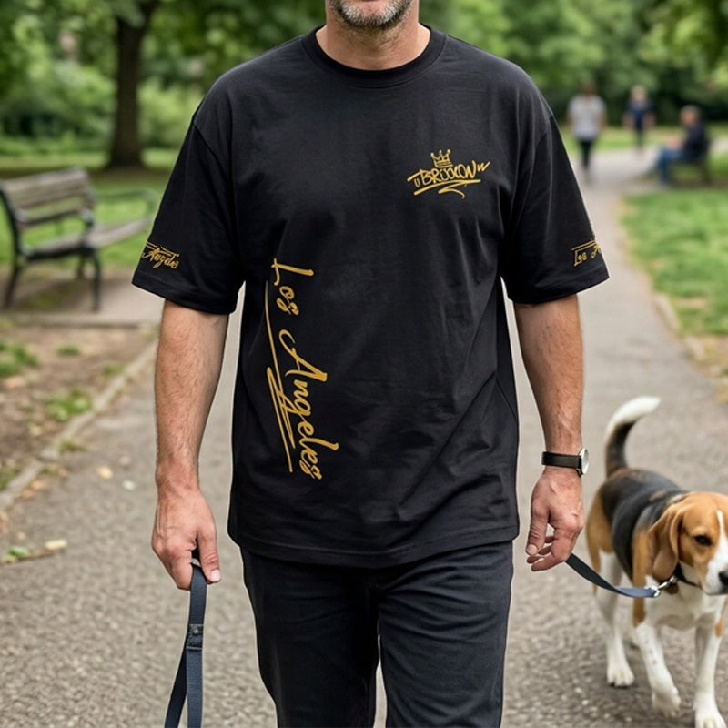 👕🔥 50% RABATT! Herren Oversized Brooklyn Grafik T-Shirt – Lässig, bequem & perfekt für urbane Streetwear-Looks ✨