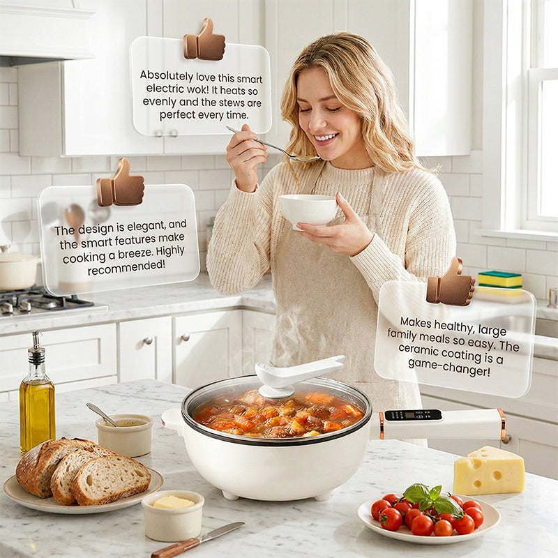 🍲🔥 50% RABATT! Multifunktionaler elektrischer Kochtopf – Kochen, Dämpfen, Schmoren & Warmhalten – Perfekt für Single-Haushalt, Büro & Reisen ✨