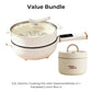 🍲🔥 50% RABATT! Multifunktionaler elektrischer Kochtopf – Kochen, Dämpfen, Schmoren & Warmhalten – Perfekt für Single-Haushalt, Büro & Reisen ✨