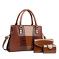 👜🐊 MID-SEASON SALE: −50% NUR FÜR KURZE ZEIT! 3-teiliges Handtaschen-Set mit Krokoprägung – Stilvoll & vielseitig für Alltag, Büro & Reisen ✨
