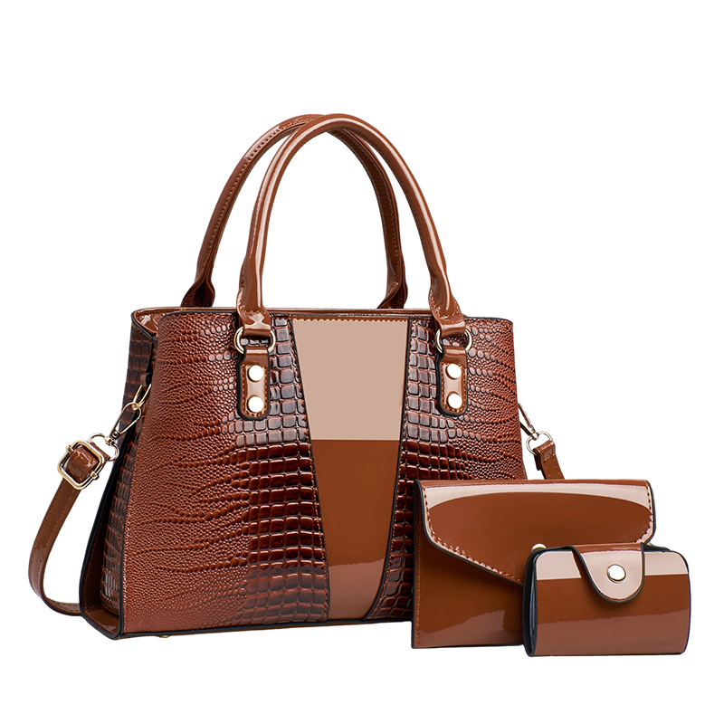 👜🐊 MID-SEASON SALE: −50% NUR FÜR KURZE ZEIT! 3-teiliges Handtaschen-Set mit Krokoprägung – Stilvoll & vielseitig für Alltag, Büro & Reisen ✨
