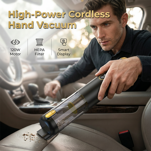 🧹🔋 50% RABATT! Kabelloser Handstaubsauger für Auto & Zuhause – Kompakt, leistungsstark & ideal für Krümel, Tierhaare & Zwischenräume ✨