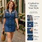👗✨ 50% RABATT! Damen transparentes Spitzen-Denim-Minikleid – Trendig, figurbetont & perfekt für Party, Date & Sommerabende 💎