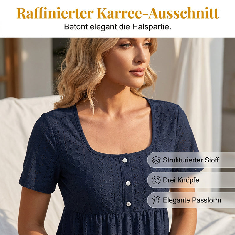 👕✨ 50% RABATT! Damen lässiges Oberteil mit eckigem Ausschnitt – Leicht, luftig & perfekt für Sommer, Strand & Alltag 🌸