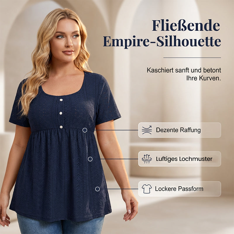 👕✨ 50% RABATT! Damen lässiges Oberteil mit eckigem Ausschnitt – Leicht, luftig & perfekt für Sommer, Strand & Alltag 🌸