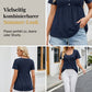 👕✨ 50% RABATT! Damen lässiges Oberteil mit eckigem Ausschnitt – Leicht, luftig & perfekt für Sommer, Strand & Alltag 🌸