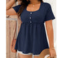 👕✨ 50% RABATT! Damen lässiges Oberteil mit eckigem Ausschnitt – Leicht, luftig & perfekt für Sommer, Strand & Alltag 🌸