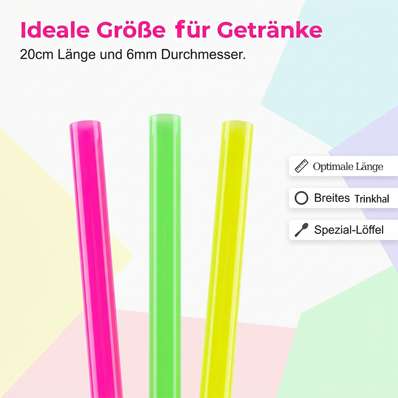 2-In-1 LöFfel-Trinkhalme