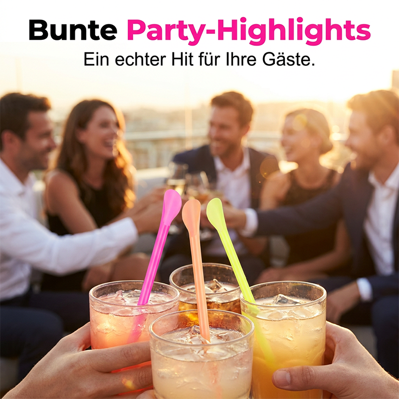 2-In-1 LöFfel-Trinkhalme