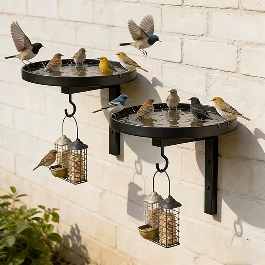 🐦 KAUFE 2, ERHALTE 1 GRATIS! 💧 Wandmontierte Metall-Vogeltränke – Wetterfest & leicht zu reinigen – Ideal für Garten, Balkon oder Terrasse – robuste Konstruktion, schafft eine einladende Oase für Vögel 🌿✨