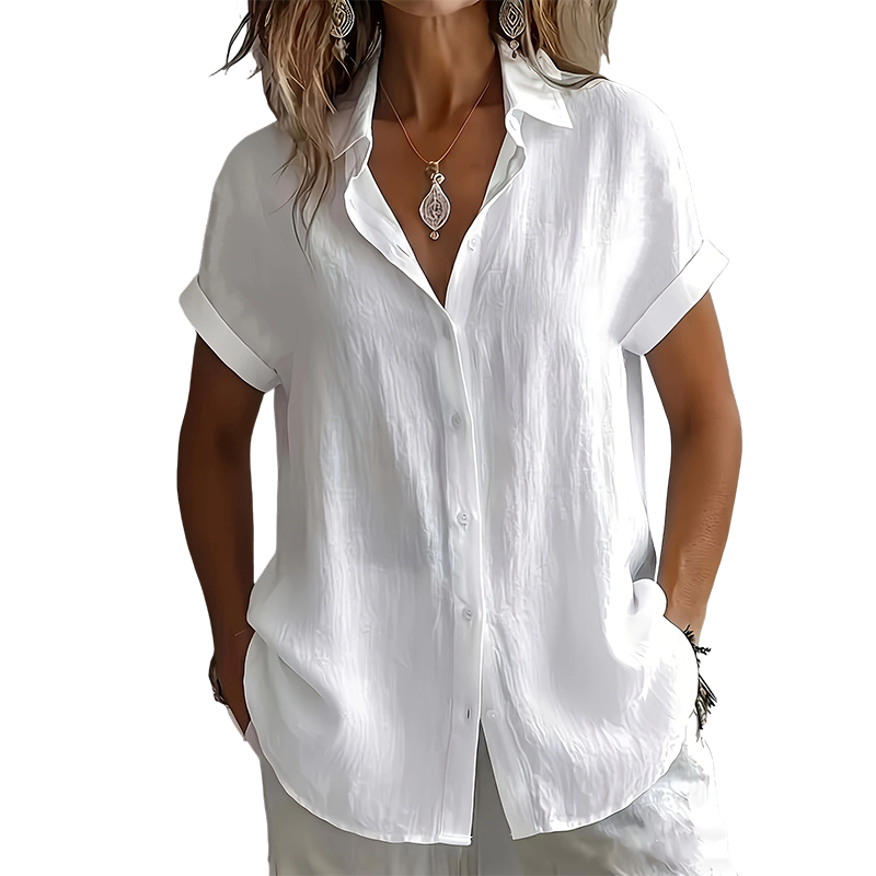 👕☀️ 50% RABATT! Damen Sommer-Freizeit-Kurzarmhemd – Leicht, luftig & perfekt für warme Tage, Strand & Alltag 🌸✨