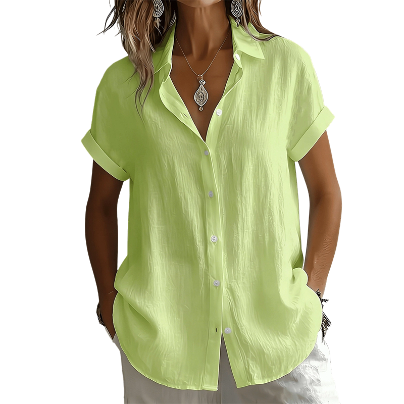 👕☀️ 50% RABATT! Damen Sommer-Freizeit-Kurzarmhemd – Leicht, luftig & perfekt für warme Tage, Strand & Alltag 🌸✨