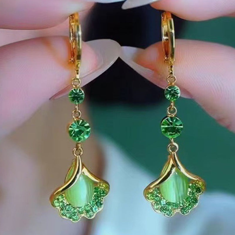 💛 50% RABATT JETZT! 🍂 Elegante Ginkgoblatt-Quasten-Ohrringe – Natürliches Design & zarte Quasten – Leicht, kunstvoll – perfekt für den Alltag oder als besonderes Accessoire für warme Tage ✨