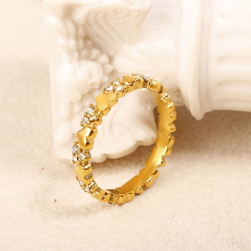 💍 50% RABATT! ⏰ Eleganter Herzring für Damen – Ewigkeitsring mit funkelndem Zirkonia – Zeitloses Design, perfekt als Liebesbeweis oder für den täglichen Glamour – ein Symbol der Zuneigung ❤️✨
