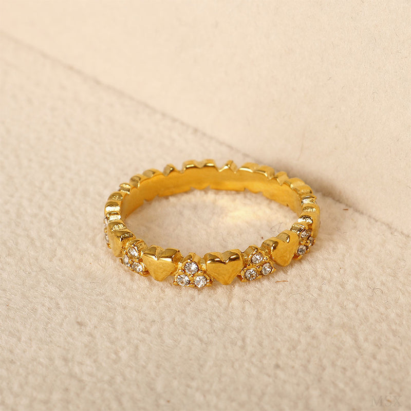 💍 50% RABATT! ⏰ Eleganter Herzring für Damen – Ewigkeitsring mit funkelndem Zirkonia – Zeitloses Design, perfekt als Liebesbeweis oder für den täglichen Glamour – ein Symbol der Zuneigung ❤️✨