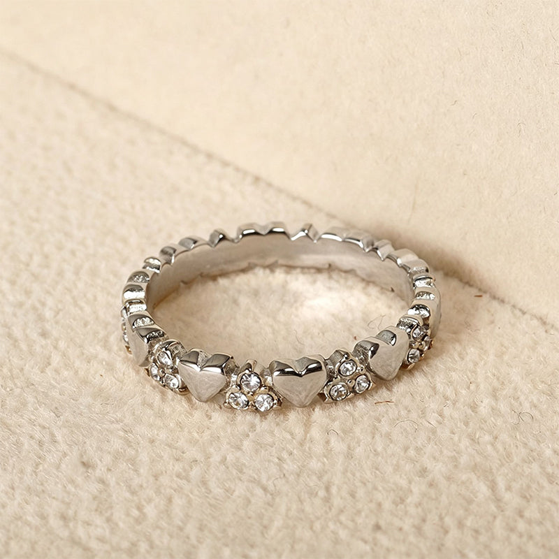 💍 50% RABATT! ⏰ Eleganter Herzring für Damen – Ewigkeitsring mit funkelndem Zirkonia – Zeitloses Design, perfekt als Liebesbeweis oder für den täglichen Glamour – ein Symbol der Zuneigung ❤️✨