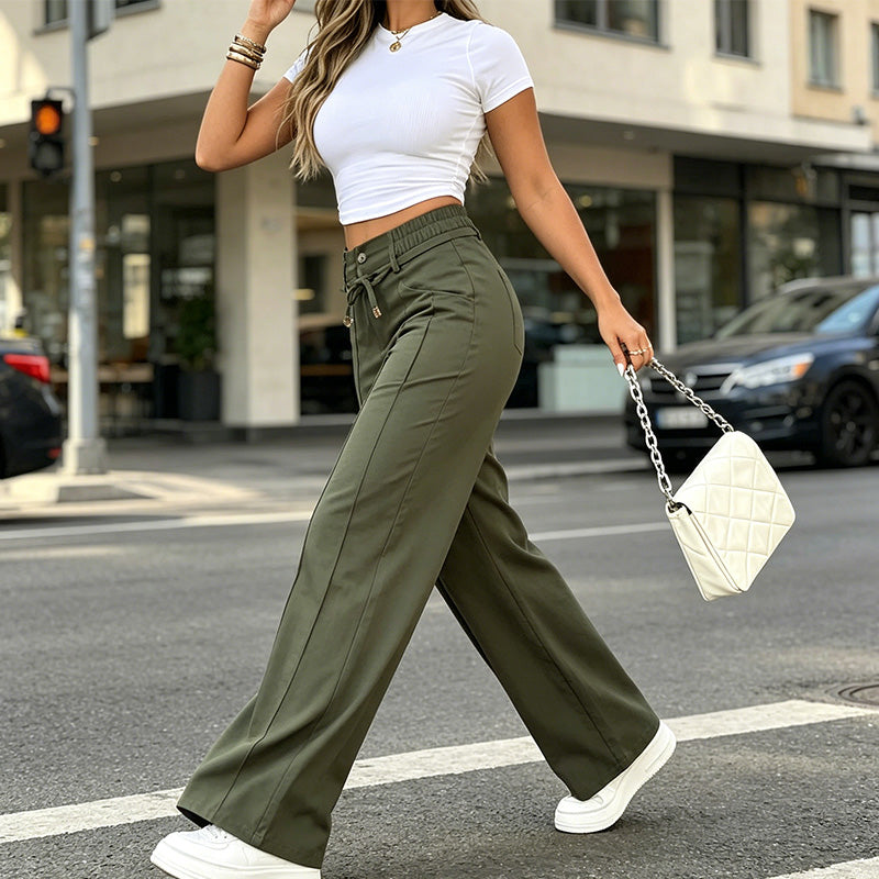 👖📢 MID-SEASON SALE: −50% NUR FÜR KURZE ZEIT! Damen Hochbund Straight-Leg Hose – Klassisch, bequem & perfekt für Alltag, Büro & elegante Freizeit ✨