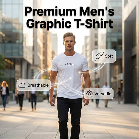 👕 50% RABATT! ☀️ Herren Sommer Grafik-Print Rundhals T-Shirt – Weiche Baumwolle & atmungsaktiv – Lässiger Print, perfekt für heiße Tage, Freizeit oder Stadtbummel – bequem und stylisch 🎨