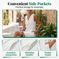 📢📢50% RABATT!! ⏰ Elegantes Slim-Fit-Kleid mit Wasserfallausschnitt – Ärmellos, Seitentaschen, Vielseitig ✨