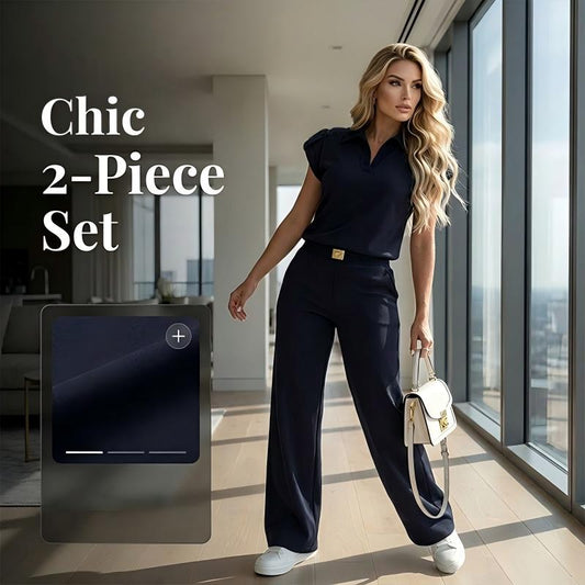 👚🏖️ SOMMER-SALE: 60% RABATT! Damen Freizeit-Oberteil & Hose 2-teiliges Set – Lässiger Zweiteiler für Alltag, Büro & Reise 🌸💨✨