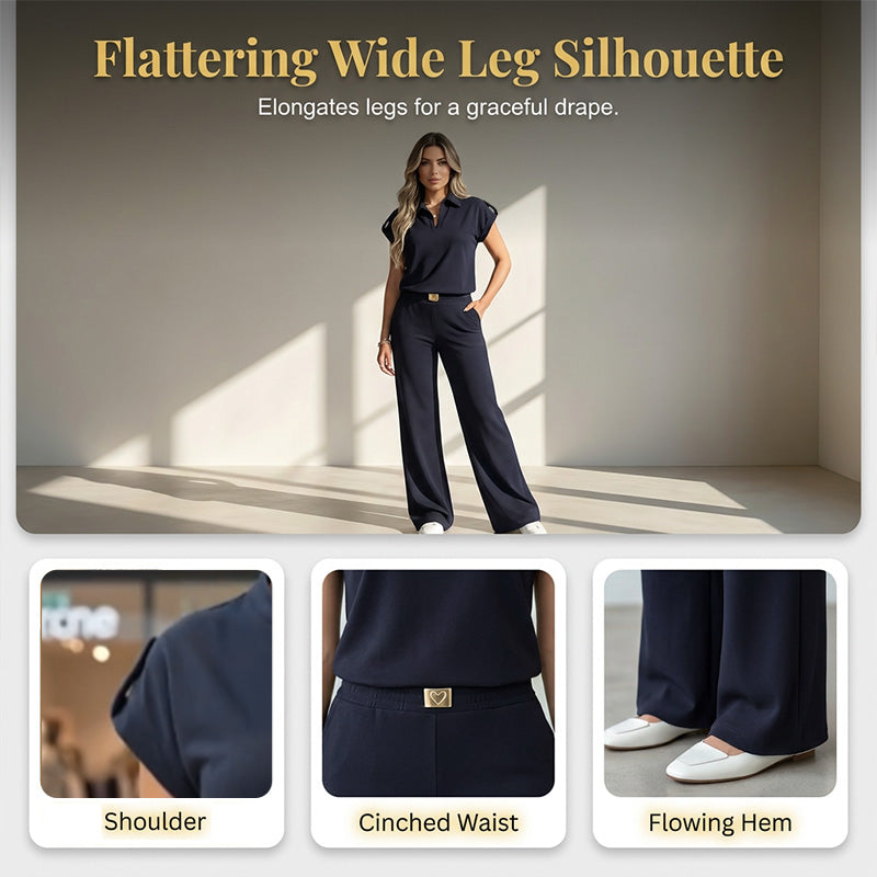 👚🏖️ SOMMER-SALE: 60% RABATT! Damen Freizeit-Oberteil & Hose 2-teiliges Set – Lässiger Zweiteiler für Alltag, Büro & Reise 🌸💨✨