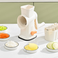 🥕🔪 50% RABATT! Multifunktionaler Rotations-Gemüseschneider – Würfeln, Scheiben, Streifen & Julienne in Sekunden – Inkl. Edelstahl-Klingen ✨