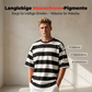 👕✨ 50% RABATT! Herren gestreiftes Oversized-T-Shirt mit lockerer Passform und Halbarm – Lässig, bequem & perfekt für Sommer, Freizeit & Streetwear-Looks ☀️