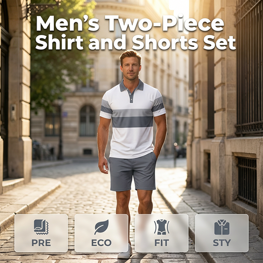 👕🩳 50% RABATT! Herren Zweiteiliges Hemd- und Shorts-Set – Leicht, atmungsaktiv & perfekt für Sommer, Urlaub & Freizeit ☀️✨