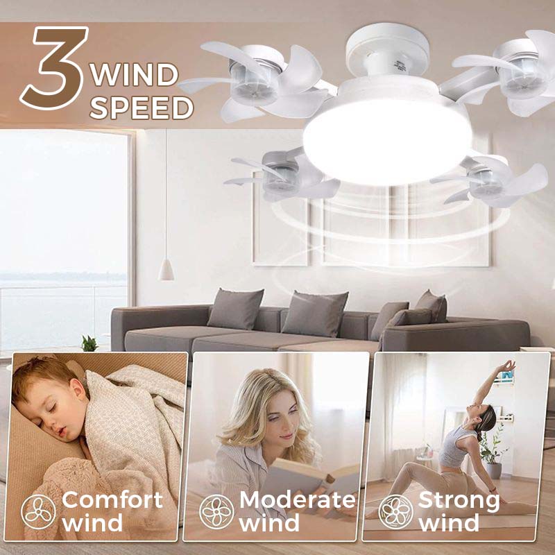 💨💡 50% RABATT! Deckenventilator mit LED-Licht & Fernbedienung – 3 Geschwindigkeiten, leise & energieeffizient – Perfekt für Schlaf- & Wohnzimmer ✨