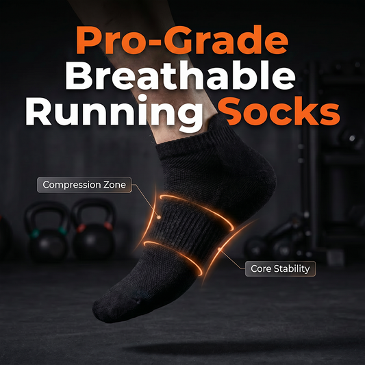 🧦 50% RABATT! ⏰ Unisex athletische Knöchel-Laufsocken – Feuchtigkeitsableitend & nahtlos – Gepolsterte Ferse, perfekt für Läufer und Sportler – atmungsaktiv und langlebig 🏃‍♂️✨
