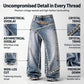 👖✨ 50% RABATT! Damen Weite Jeans mit Strass-Besatz – Hoher Bund, lässiger Wide-Leg & funkelnde Details – Perfekt für Streetstyle & Sommer 🌟