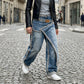 👖✨ 50% RABATT! Damen Weite Jeans mit Strass-Besatz – Hoher Bund, lässiger Wide-Leg & funkelnde Details – Perfekt für Streetstyle & Sommer 🌟