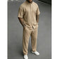 👕🛋️ 50% RABATT! Herren Zweiteiliges Gestreiftes Freizeit-Loungewear-Set – Bequem, atmungsaktiv & perfekt für Zuhause, Stadt & Reisen ☀️