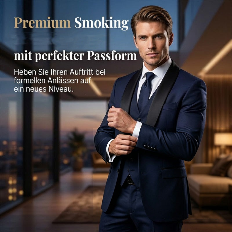 👔🎩 50% RABATT! Klassischer formeller 3-teiliger Herrenanzug – Sakko, Weste & Hose – Zeitlos elegant für Hochzeit, Business & festliche Anlässe ✨
