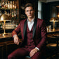 👔🎩 50% RABATT! Klassischer formeller 3-teiliger Herrenanzug – Sakko, Weste & Hose – Zeitlos elegant für Hochzeit, Business & festliche Anlässe ✨