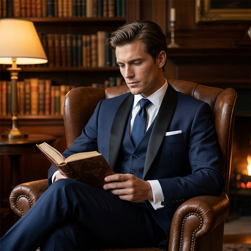 👔🎩 50% RABATT! Klassischer formeller 3-teiliger Herrenanzug – Sakko, Weste & Hose – Zeitlos elegant für Hochzeit, Business & festliche Anlässe ✨