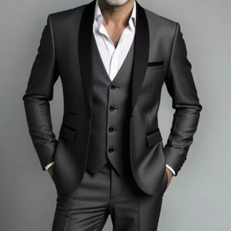 👔🎩 50% RABATT! Klassischer formeller 3-teiliger Herrenanzug – Sakko, Weste & Hose – Zeitlos elegant für Hochzeit, Business & festliche Anlässe ✨