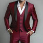 👔🎩 50% RABATT! Klassischer formeller 3-teiliger Herrenanzug – Sakko, Weste & Hose – Zeitlos elegant für Hochzeit, Business & festliche Anlässe ✨