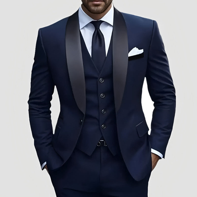 👔🎩 50% RABATT! Klassischer formeller 3-teiliger Herrenanzug – Sakko, Weste & Hose – Zeitlos elegant für Hochzeit, Business & festliche Anlässe ✨