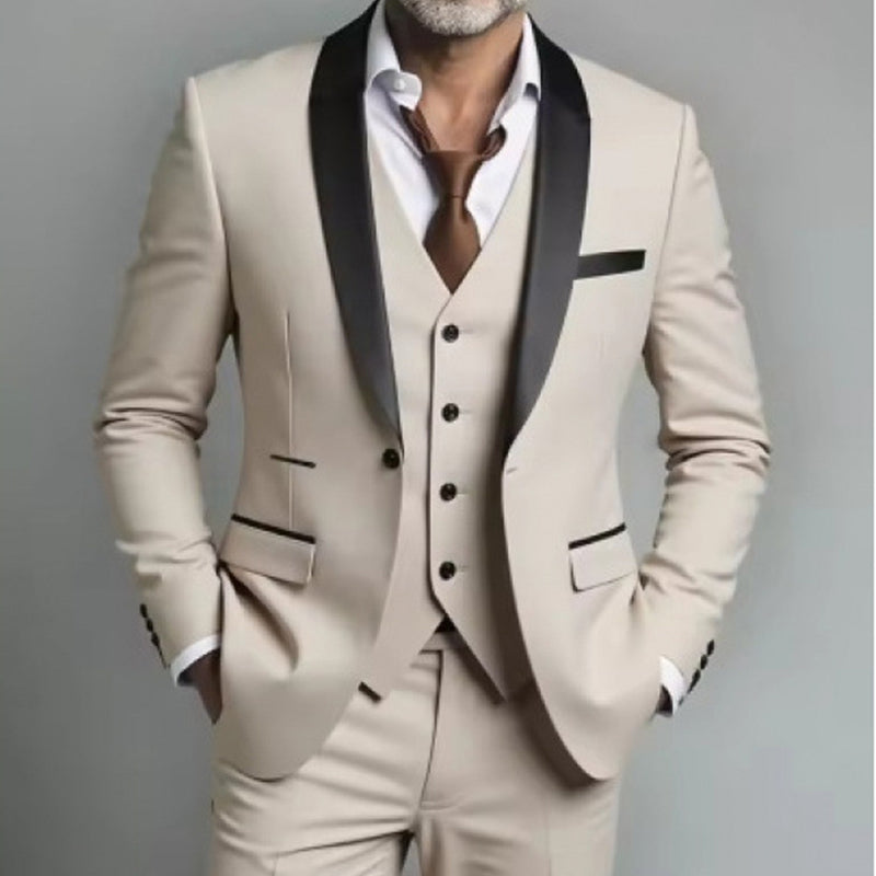 👔🎩 50% RABATT! Klassischer formeller 3-teiliger Herrenanzug – Sakko, Weste & Hose – Zeitlos elegant für Hochzeit, Business & festliche Anlässe ✨