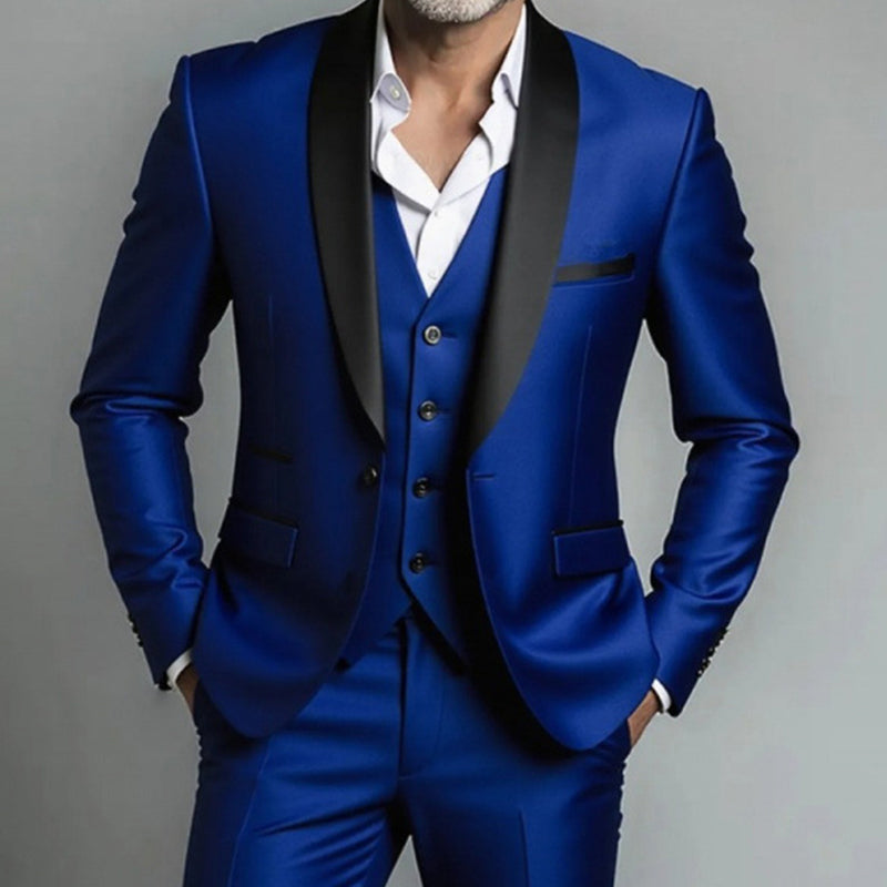 👔🎩 50% RABATT! Klassischer formeller 3-teiliger Herrenanzug – Sakko, Weste & Hose – Zeitlos elegant für Hochzeit, Business & festliche Anlässe ✨